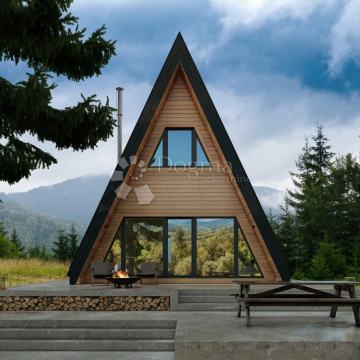Niskoenergetska montažna kuća A-FRAME V1
