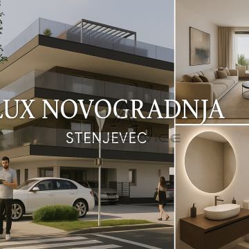 NOVOGRADNJA! Stenjevec, Lux 4S stan s terasom+2GPM, 153 m2