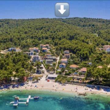 Poljoprivredno zemljište Čiovo (Slatine) 4063m2—pogled na more—29.999€