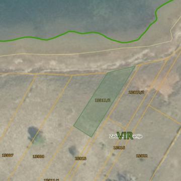 Poljoprivredno zemljište, Vir, 650 m2, prvi red do mora, 35.000 Eur