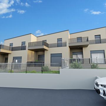 PROJEKT PERJAVICA-KUĆE U NIZU- NOVOGRADNJA, BEZ PROVIZIJE