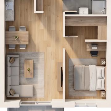 Stan: (u sustavu Pdv-a) Rugvica, 52 m2, novogradnja
