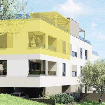 STAN II KAT S KROVNOM TERASOM, NOVOGRADNJA, BEZ PROVIZIJE!!!!