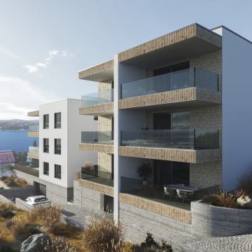 Pogled na otvoreno more, 4. red od mora, 51,5m2 stan novogradnja