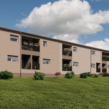 Stan: Sinj, komforan dvosoban, sjever jug, 91.58 m2, novogradnja