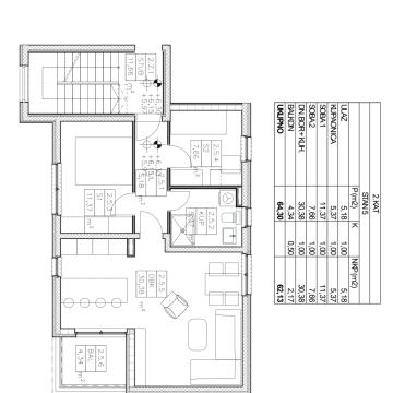 Stan: Zadar-Bulevar,dvosoban stan, II.kat,62.00 m2, zgrada u izgradnji