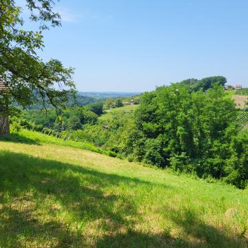 Stara drvena kućica s "Golden hour" pogledom