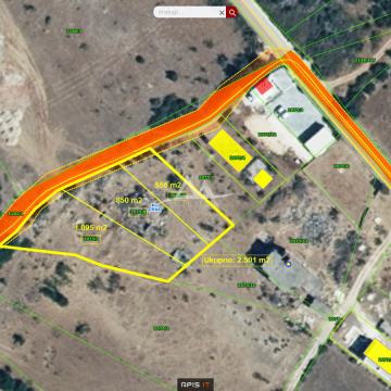 ZADAR - CRNO - GRAĐEVINSKO ZEMLJIŠTE 2.501 M2 - 179 €/M2