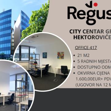 ZAKUP UREDA - ZAGREB, GRAND CENTAR Hektorovićeva