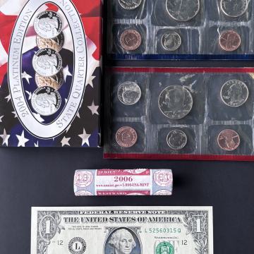 Set – SAD numizmatika | Mint setovi 1987 + Platinum 2004+rola+1$