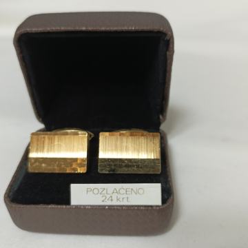 ukrasni gumbi (manžete), pozlata 24K