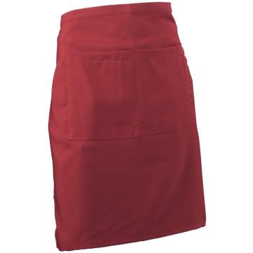 Pregača za konobare kratka bordo / crna / zelena