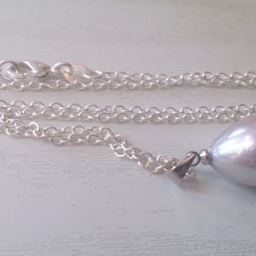 Rose biser 925 srebrni lančić