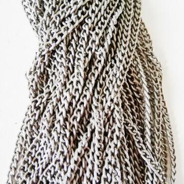 BIŽUTERIJA - 35 KOMADA - ALUMINIJ LANČIĆ SREBRNE BOJE - NOVO