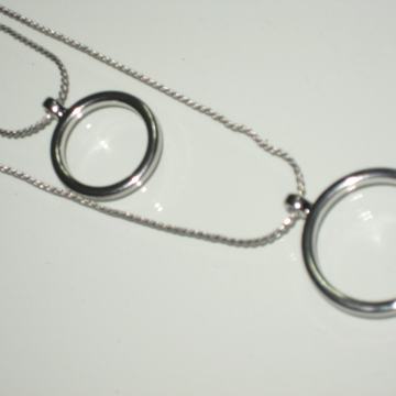 BOJA SREBRA OGRLICA U 2 NIZA - NOVO