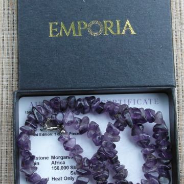 Certificirana ogrlica od Morganita firme Gemporia