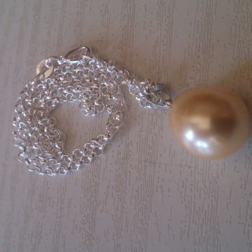 Champagne biser i lančić