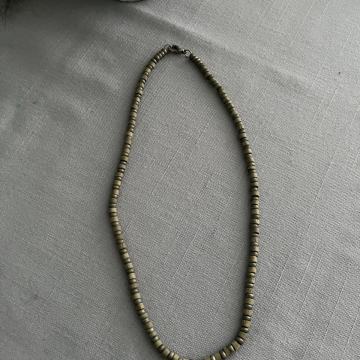 Ogrlica drvo / metal perle