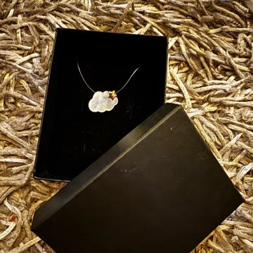 Cloud and star ogrlica invisible