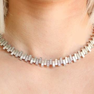 EKSKLUZIVNA DIJAMANTNA OGRLICA ZLATO 14K (585) NOVO • GOLD SHOP •