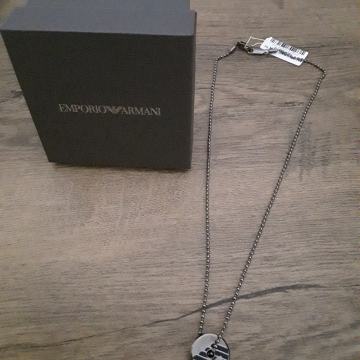 EMPORIO ARMANI MUŠKI LANČIČ - ČELIK - NOVI