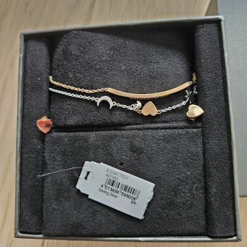 EMPORIO ARMANI ogrlica lančić i naušnice