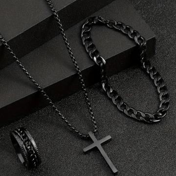 KOMPLET narukvica, prsten, lančić