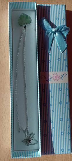 Lančić  čelik 50 cm sa privjeskom Aventurin