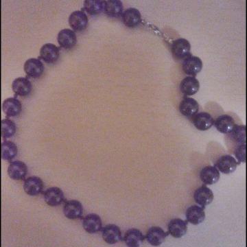 Lančić crne boje, perlice