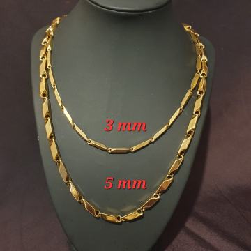 Lančić kirurški čelik 3 mm i 5 mm pozlaćeni