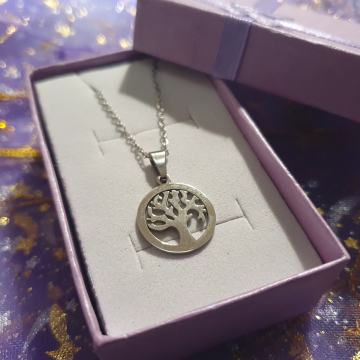 Lančić kirurški čelik drvo života