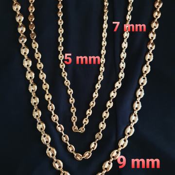 Lančić kirurški čelik "kava" vez, širine 5 mm, 7 mm i 9 mm, cijeli poz