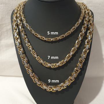 Lančić kirurški čelik kraljevski vez 5 mm, 7 mm i 9 mm, sa djelomičnom