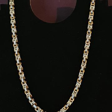 Lančić kirurški čelik kraljevski vez 5 mm sa pozlatom