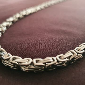 Lančić kirurški čelik kraljevski vez debljine 5 mm, u boji čelika