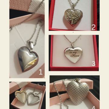 Lančić kirurški čelik medaljon srce