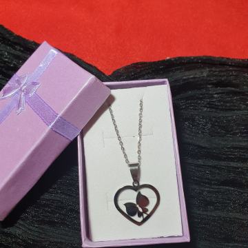 Lančić kirurški čelik srce s leptirom