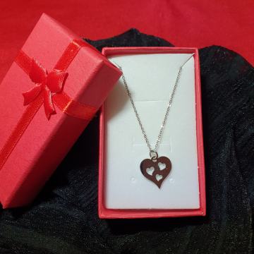 Lančić kirurški čelik srce sa tri srca