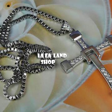 LANČIĆ SA KRIŽEM (BRZI I ŽESTOKI) OGRLICA SA KRIŽEM, SREBRENI I ZLATNI