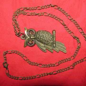 Lančić metalni sa privjeskom SOVA. SAND