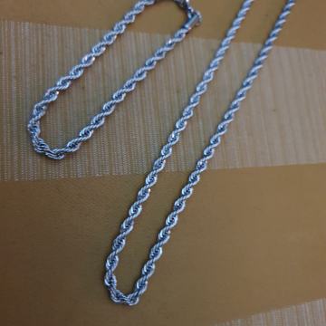 Lančić i narukvica kirurški čelik twist 4 mm