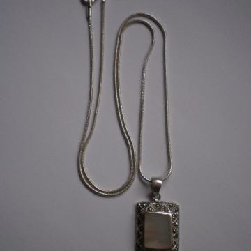 Lančić - ogrlica sa privjeskom od srebra 925 - 8