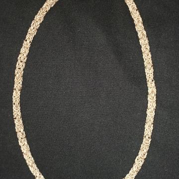 Lančić, pravo srebro 925, kraljevski vez, ručni rad, 55.6 g, 300 eura