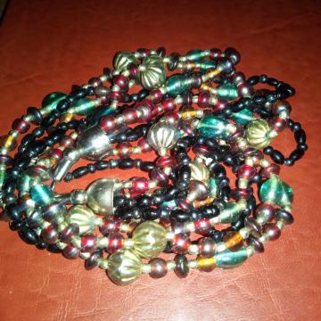 Mala stara šarena ogrlica - BIŽUTERIJA
