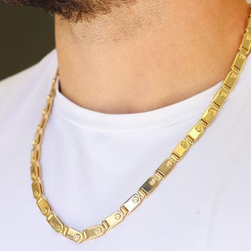 MASIVAN PUNI LANAC 14K (585) 151,90g NOVO • GOLD SHOP •