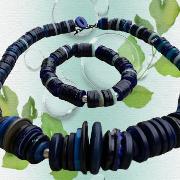 Narukvica i ogrlica od gumbića