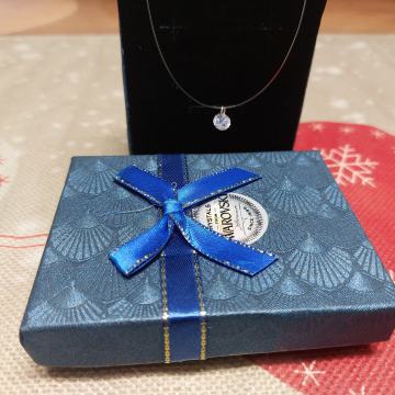 Nevidljiva ogrlica sa kristalom Swarovski