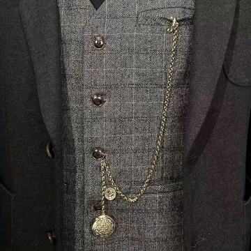 Nostalgični vintage lančić za prsluk za muškarce