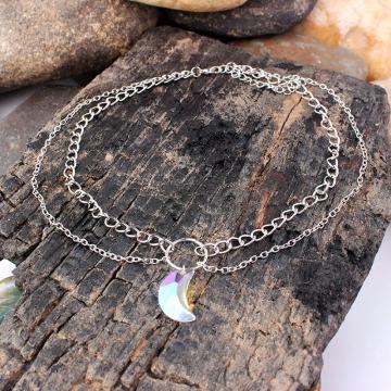 Ogrlica choker Vibrant moon