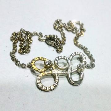 OGRLICA - DIZAJNERSKA 
- no.4. - 
+ lančić ccc 40cm